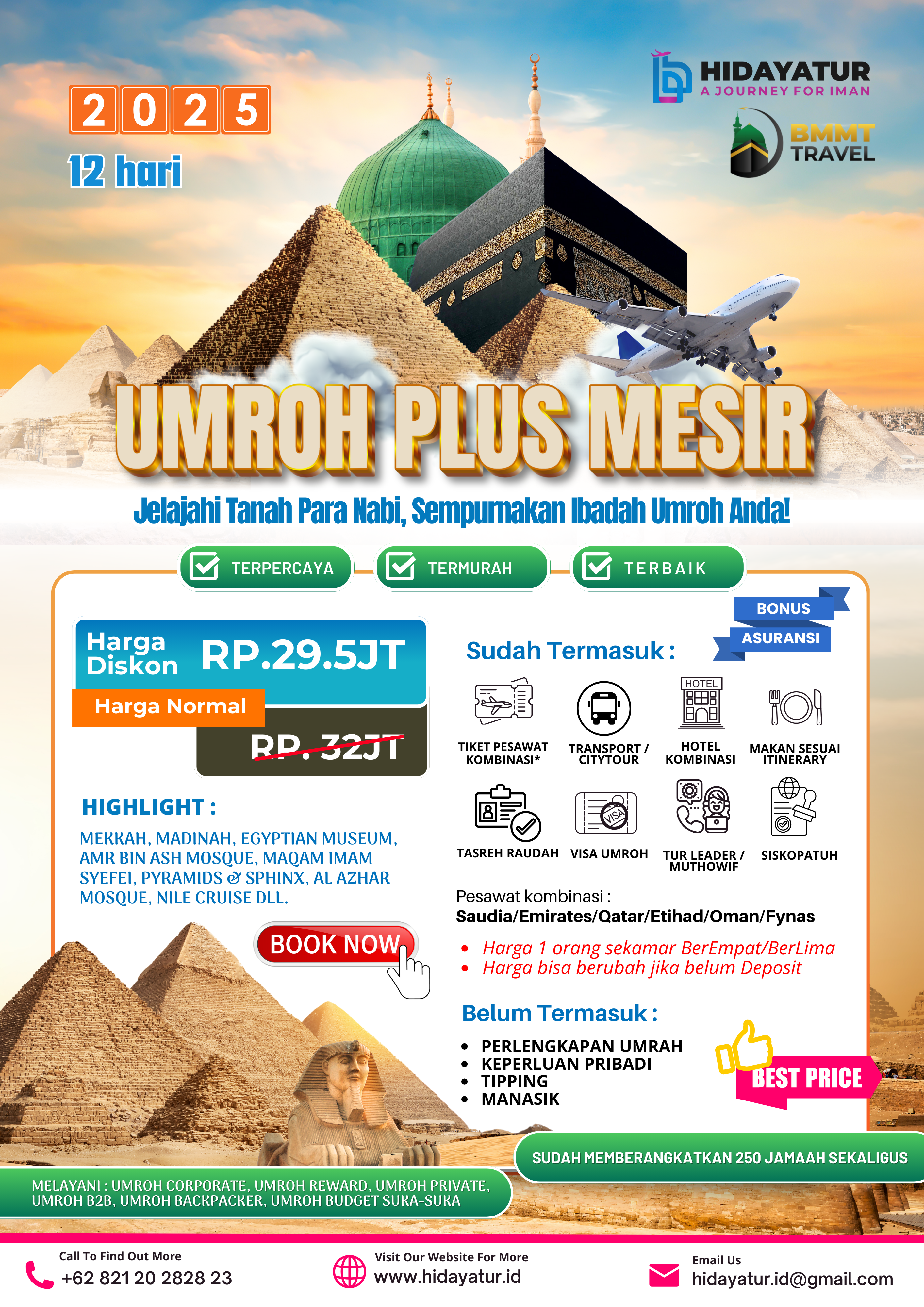 Umroh Plus Mesir 12 Hari - Hidayatur